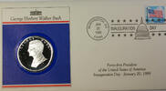 Exonumia Medal George H Bush January 20th Inauguration Presidential Silver First Day -