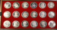 Exonumia Medal Ital-Cambio Silver Uncirculated Presidents Washington- Nixon Set -