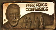 Exonumia Paris Peace Conference America's Greatest Events, The Hamilton Mint Silver Ingot -