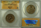 Kanada Half Penny Bank of Upper Canada 1/2p Token ANACS MS-60 BN (Better Coin) -