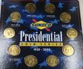 Exonumia 1950-2000 Presidential Sunco Series 10 Brass UNC Medals Truman through Bush -