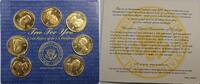 Exonumia Medal Seven Piece Brass President Set Monroe Nixon Grant Polk McKinley Coolidge -