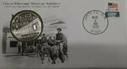 Exonumia Medal Santa Fe, N.Mex. Great Historic Sites Proof Silver First Day Cover -