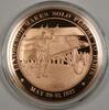 Exonumia Bronze Proof Medal Lindberhg Makes Solo Flight to Paris May 20-21 -