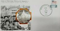 Exonumia Medal Winston Salem, N.C. Great Historic Sites Proof Silver 1st Day Cover -