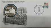 Exonumia Medal San Juan Isl., Wash. Great Historic Sites Proof Silver 1st Day Cover -