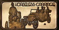 Exonumia Horseless Carraige America's Greatest Events The Hamilton Mint .999 Silver Ingot -