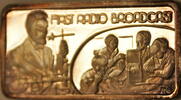 Exonumia First Radio Broadcast, America's Greatest Events, The Hamilton Mint Silver Ingot -