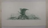 Briefmarken BEP Souvenir Card ANA Proof Eagle w/Revenue Cutters-Green Vignettes B 141 -