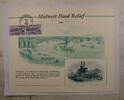 Briefmarken B 177 1993 Flood Relief Mississippi River Bridge vignette Show cancelled -