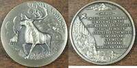 Exonumia Sterling Caribou Silver Medal, Great North Reindeer -