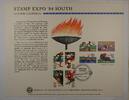 Briefmarken BEP souvenir card B 66 Stamp Expo 1979 15¢ Olympics stamps Visitors cancel -