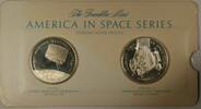 Exonumia Sterling America in Space Series: TIROS I & GEMINI III Silver Proof Medals -