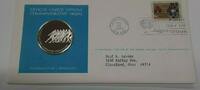 Exonumia Medal United Nations FDC with Commemorative Silver - UN Volunteers -