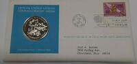 Exonumia Medal United Nations FDC with Commemorative Silver - Disarmament Decade -