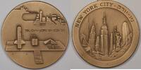 Exonumia Bronze Tel Aviv and New York 70mm State Medal in Case NO COA (1O) -