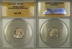 Kanada 1945-C Canada-Newfoundland 10c Ten Cents Silver Coin ANACS AU-55 -