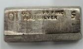 Exonumia Circle City 10oz Silver Poured Bar .999 Fine See Description -
