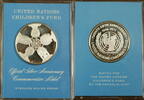 Exonumia Medal The United Nations Children's Fund Silver In Case -