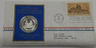 Exonumia Medal Postmasters Of America Commemorative Silver San Xavier Mission -