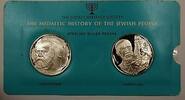 Exonumia Leon Pinsker & Ahad Ha-Am 1oz Silver Medals- History of the Jewish People-2 -