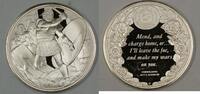 Exonumia Sterling Silver Medal 0.4 ozt of .925 W/ Quote From the Play Coriolainus on Rev. -