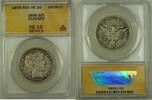 USA Half Dollar Barber Silver 50c Coin ANACS VG-10 Details Cleaned (Better) -