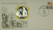 Exonumia Medal Wilmington Delaware Great Historic Sites Proof Silver First Day Cover -