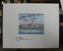 Banknoten BEP Souvenir Card w/Cherry Blossoms & BEP Building Embossed FUN 87 B-101 -