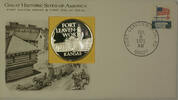Exonumia Medal Kansas Great Historic Site Proof Silver First Day Cover -