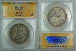 USA Bust Half Dollar Capped 50c Coin ANACS AU-50 Details Cleaned -