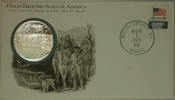 Exonumia Medal Middlesboro Kentucky Great Historic Site Proof Silver First Day Cover -