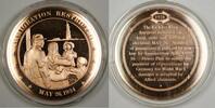 Exonumia Bronze Proof Medal Immigration Restricted May 26 1924 -