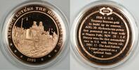 Exonumia Bronze Proof Medal America Enters the Horseless Age -