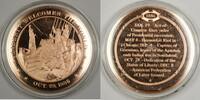 Exonumia Bronze Proof Medal Liberty Welcomes the World October 28 1886 -