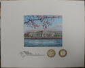 Banknoten BEP Souvenir Card GENA Show Embossed - BEP & Cherry Blossoms B-101F -