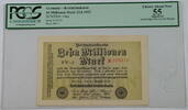Banknoten Germany 10 Millionen Reichsbanknote SCWPM106a PCGS 55 Ch About New Apparent -