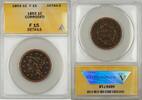 USA Large Cent 1853 Braided Hair  1C Coin ANACS F 15 Details Corroded F 15 37.35 US$ Tax includedfree shipping