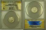 USA Barber Dime 1898-O 10c ANACS AU-50 Details Cleaned Scratched (RS) -
