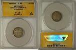 Kanada Dime Canada Silver Coin 10c Narrow 0 ANACS F-15 Details Scratched -