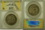 USA Half Dollar Capped Bust Silver *Large O* ANACS AU-50 Details Cleaned (RS) -