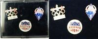 Exonumia 1896-1996 Olympics Centennial 100 Years USA 3 UNC Pin Set with Box and COA -