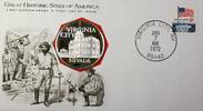 Exonumia Medal Virginia City NV Great Historic Sites Proof Silver First Day Cover -