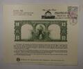 Banknoten 1901 $ BEP Souvenir Card B 88 ANA 1986 MidYear back $10 LT Show cancelled -