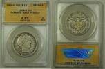 USA Half Dollar 1908-O US Barber Silver 50c Coin ANACS F-12 Details Cleaned Glue Res -