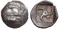 Dynast Lykien. Mithrapata (~390-370 BCE) AR Diobol Lykien. Löwenskalp Tirskeles -