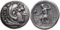 Alexander III. "the Great" (336-323 BCE) unter Kassander. Amphipolis. Kantharos und Fackel Beizeichen AR Tetradrachme posthum ~317-298 BCE 