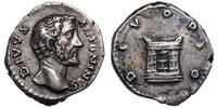 DIVUS Antoninus Pius (138-161) AR Denar Rom unter Marc Aurel. Konsekrationsprägung, ALTAR -