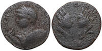 Elagabal (218-222) AE Samosata, Zwei Tyche-Büsten. ss- 45.41 US$  +  33.76 US$ shipping