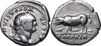 Vespasian (69-79) AR Denar Rom, 77-78. SAU mit FERKEL. ss- 208.41 US$  +  33.76 US$ shipping